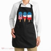 4th Of July Popsicle Red White Blue American Flag Patriotic Apron thumb 2
