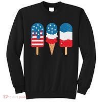 4th Of July Popsicle Red White Blue American Flag Patriotic Sweatshirt thumb 0