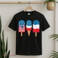 4th Of July Popsicle Red White Blue American Flag Patriotic T-Shirt thumb 2