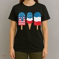 4th Of July Popsicle Red White Blue American Flag Patriotic T-Shirt thumb 4