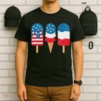 4th Of July Popsicle Red White Blue American Flag Patriotic T-Shirt thumb 6