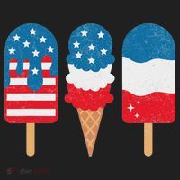 4th Of July Popsicle Red White Blue American Flag Patriotic Beanie thumb 2
