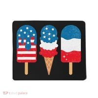4th Of July Popsicle Red White Blue American Flag Patriotic Mousepad thumb 0