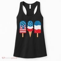 4th Of July Popsicle Red White Blue American Flag Patriotic Women's Tank Top thumb 0