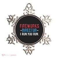 4th Of July Fireworks Director I Run You Run Ornament thumb 0
