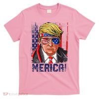 4th Of July Merica Trump Shirt USA American Flag Vintage T-Shirt thumb 0