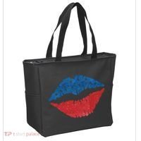 4th Of July Lips Holiday Tote Bag thumb 2