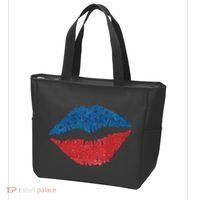 4th Of July Lips Holiday Tote Bag thumb 3