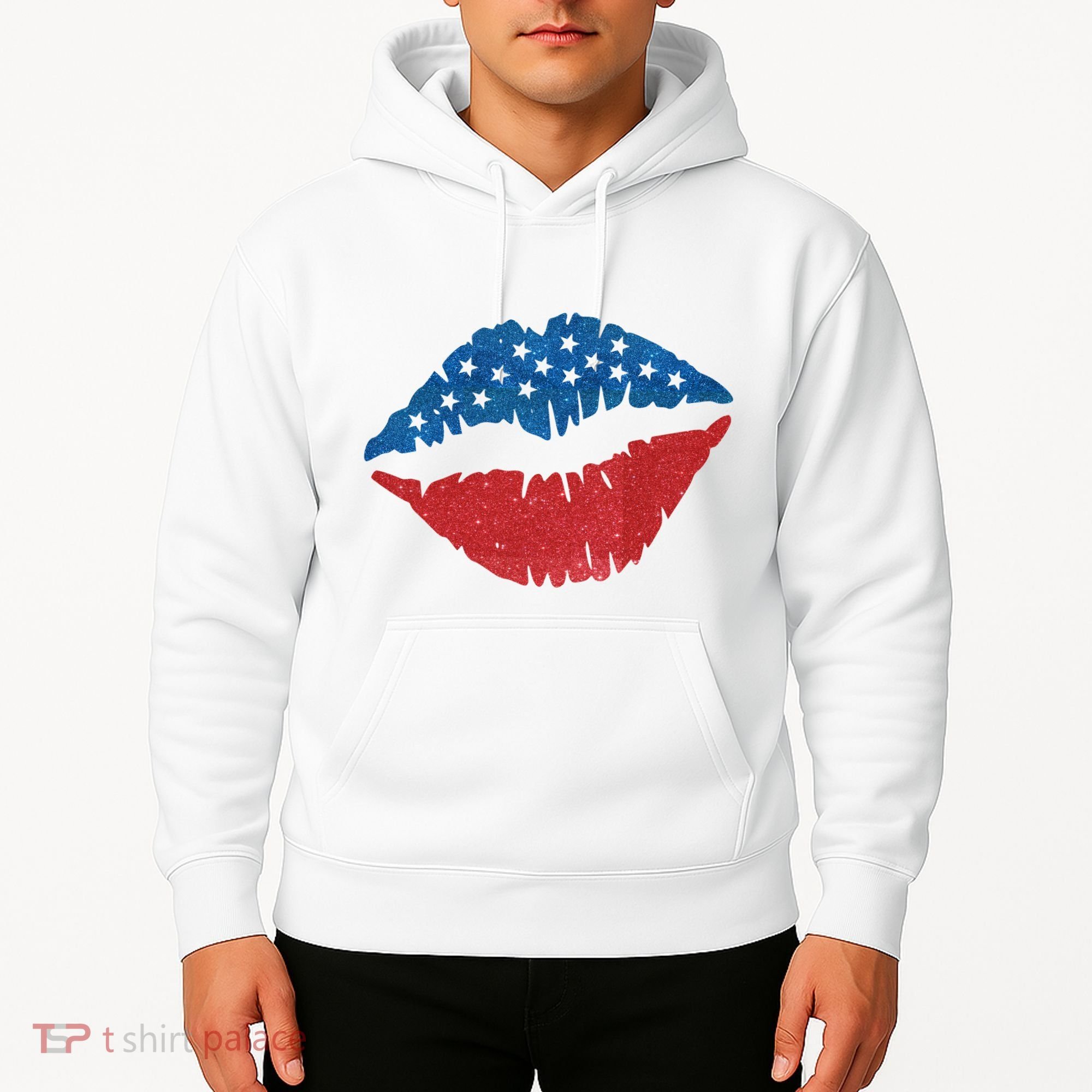 4th Of July Lips Holiday Hoodie