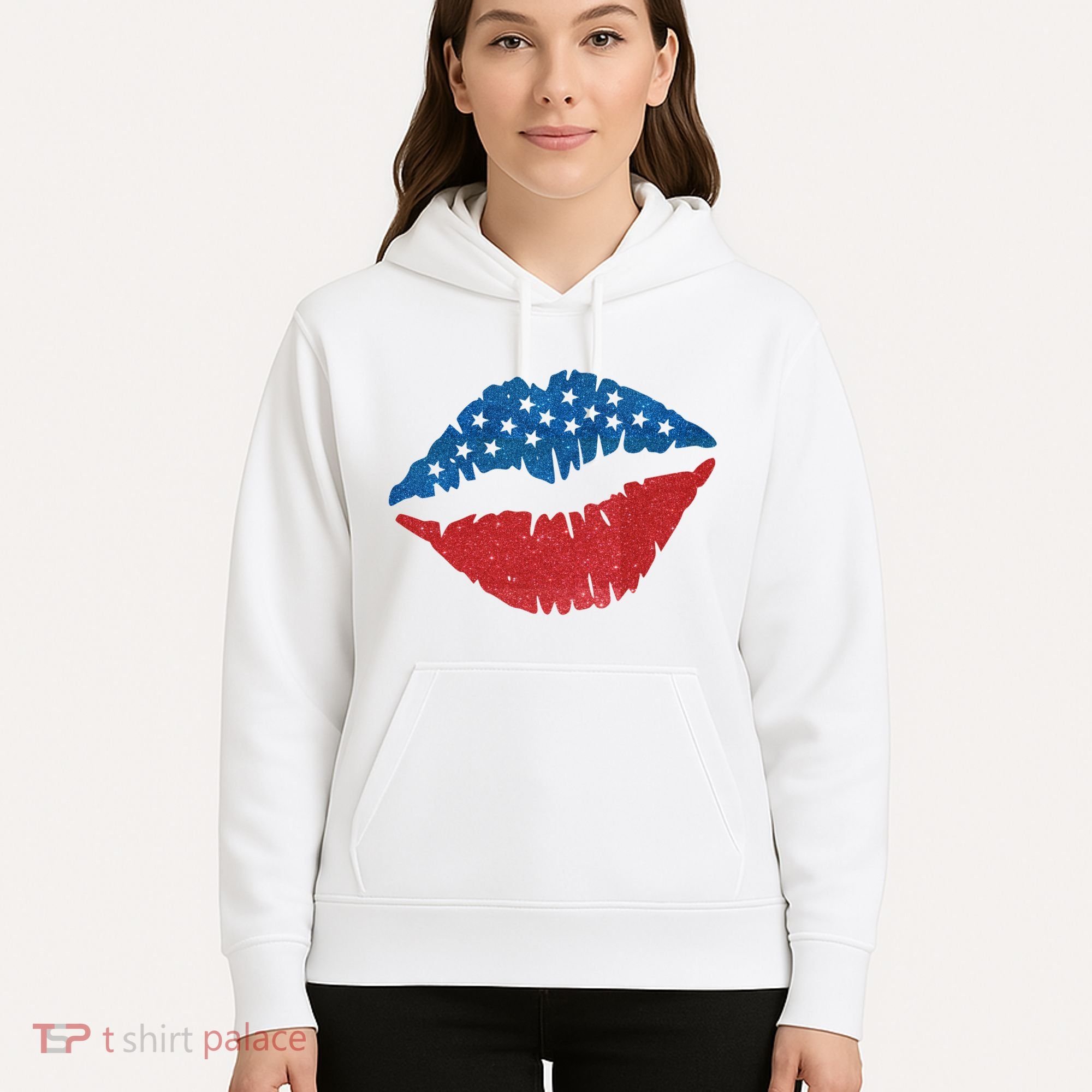 4th Of July Lips Holiday Hoodie