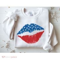 4th Of July Lips Holiday Sweatshirt thumb 2