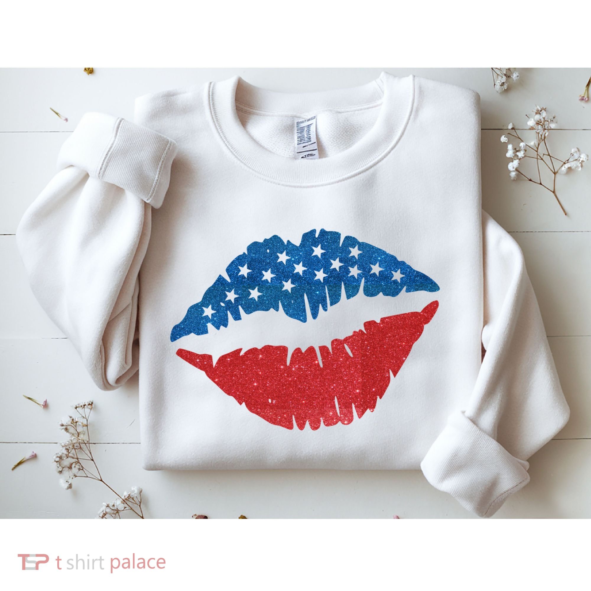 4th Of July Lips Holiday Sweatshirt