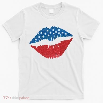 4th Of July Lips Holiday T-Shirt