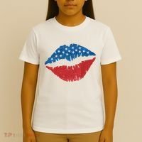 4th Of July Lips Holiday T-Shirt thumb 4