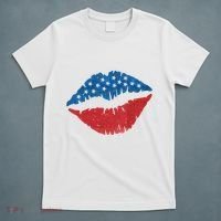 4th Of July Lips Holiday T-Shirt thumb 5
