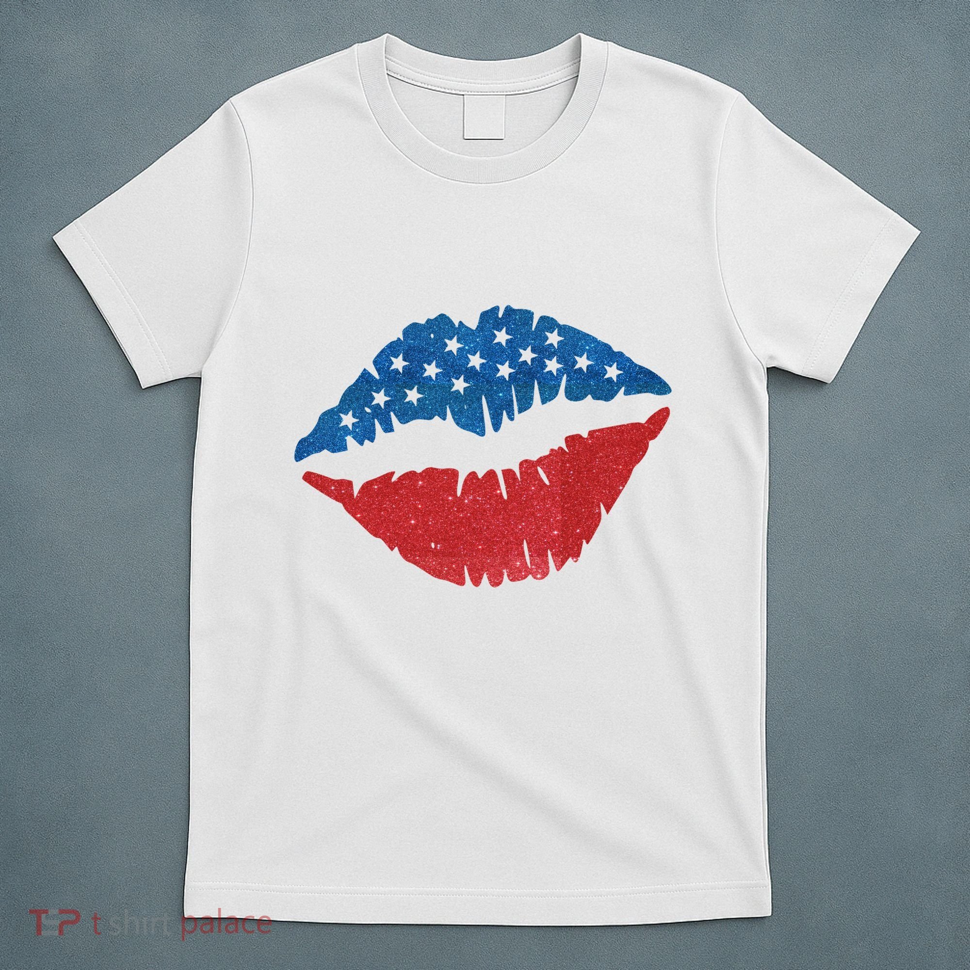 4th Of July Lips Holiday T-Shirt