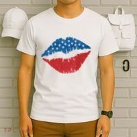 4th Of July Lips Holiday T-Shirt thumb 6