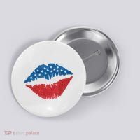 4th Of July Lips Holiday Button thumb 0