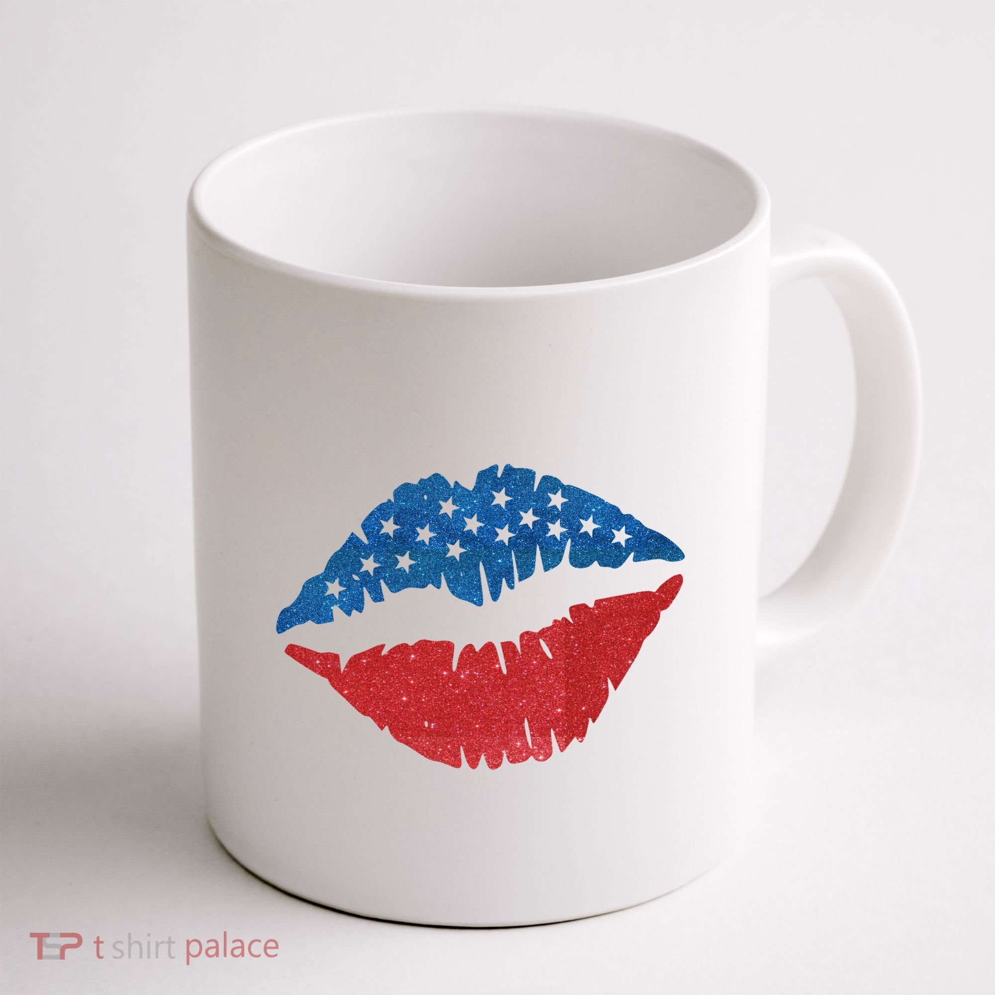 4th Of July Lips Holiday Coffee Mug