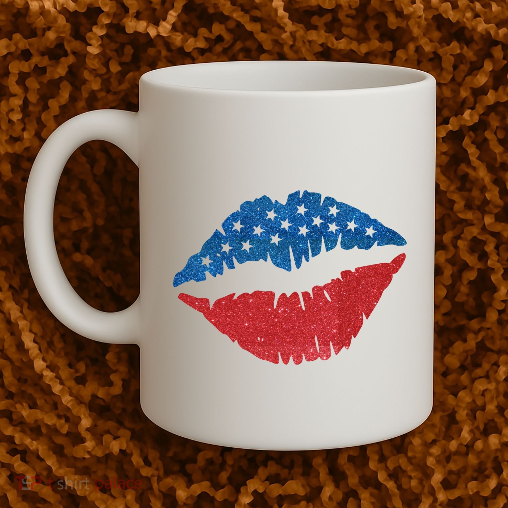 4th Of July Lips Holiday Coffee Mug