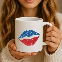 4th Of July Lips Holiday Coffee Mug thumb 3