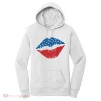 4th Of July Lips Holiday Women's Hoodie thumb 0