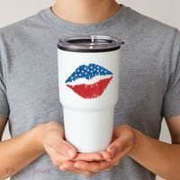 4th Of July Lips Holiday Tumbler thumb 2