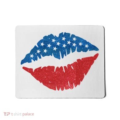 4th Of July Lips Holiday Mousepad