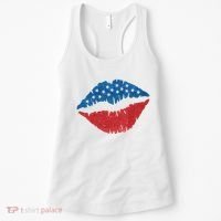4th Of July Lips Holiday Women's Tank Top thumb 0