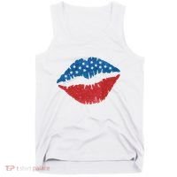 4th Of July Lips Holiday Tank Top thumb 0