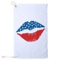 4th Of July Lips Holiday Golf Towel thumb 0