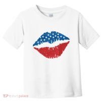 4th Of July Lips Holiday Toddler T-Shirt thumb 0
