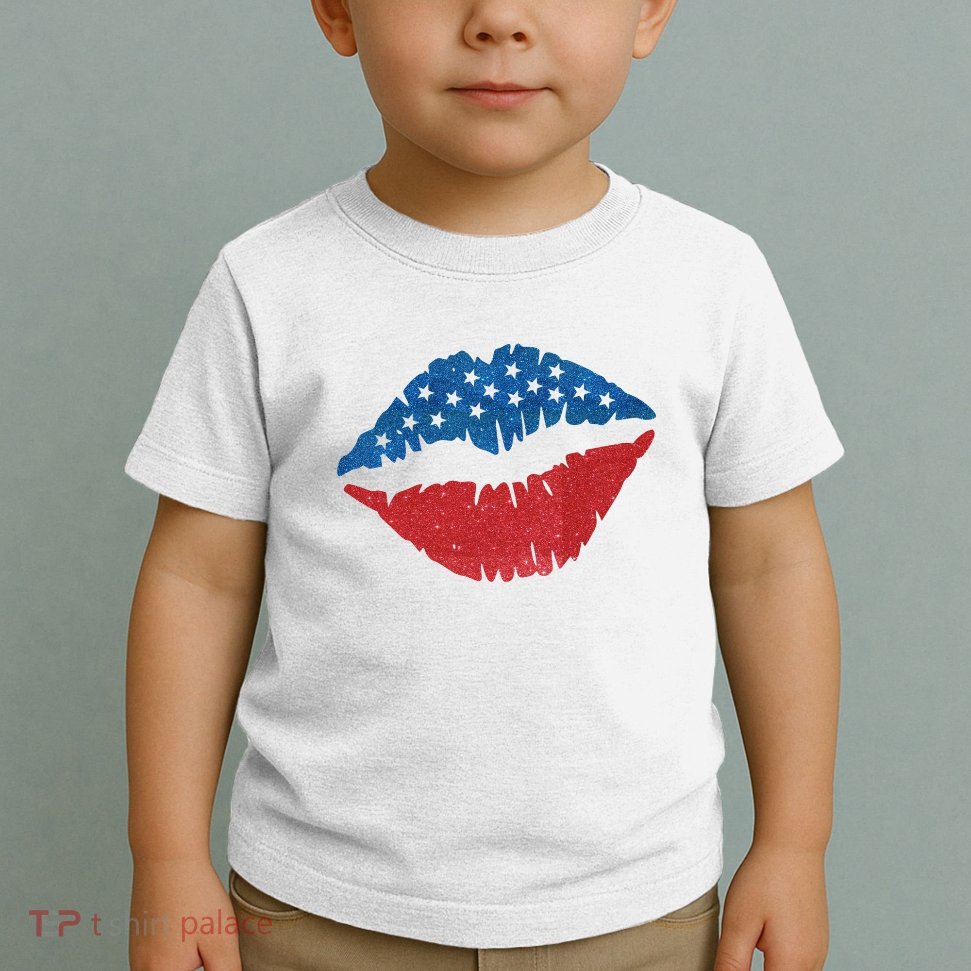 4th Of July Lips Holiday Toddler T-Shirt