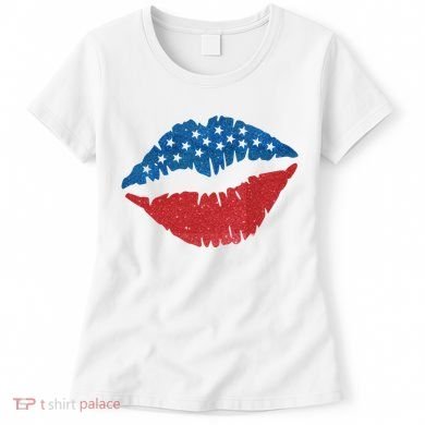 4th Of July Lips Holiday Women's T-Shirt