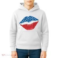 4th Of July Lips Holiday Kids Hoodie thumb 4