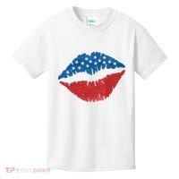 4th Of July Lips Holiday Kids T-Shirt thumb 0
