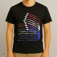 4th Of July Jet American Flag Patriotic Usa T-Shirt thumb 3