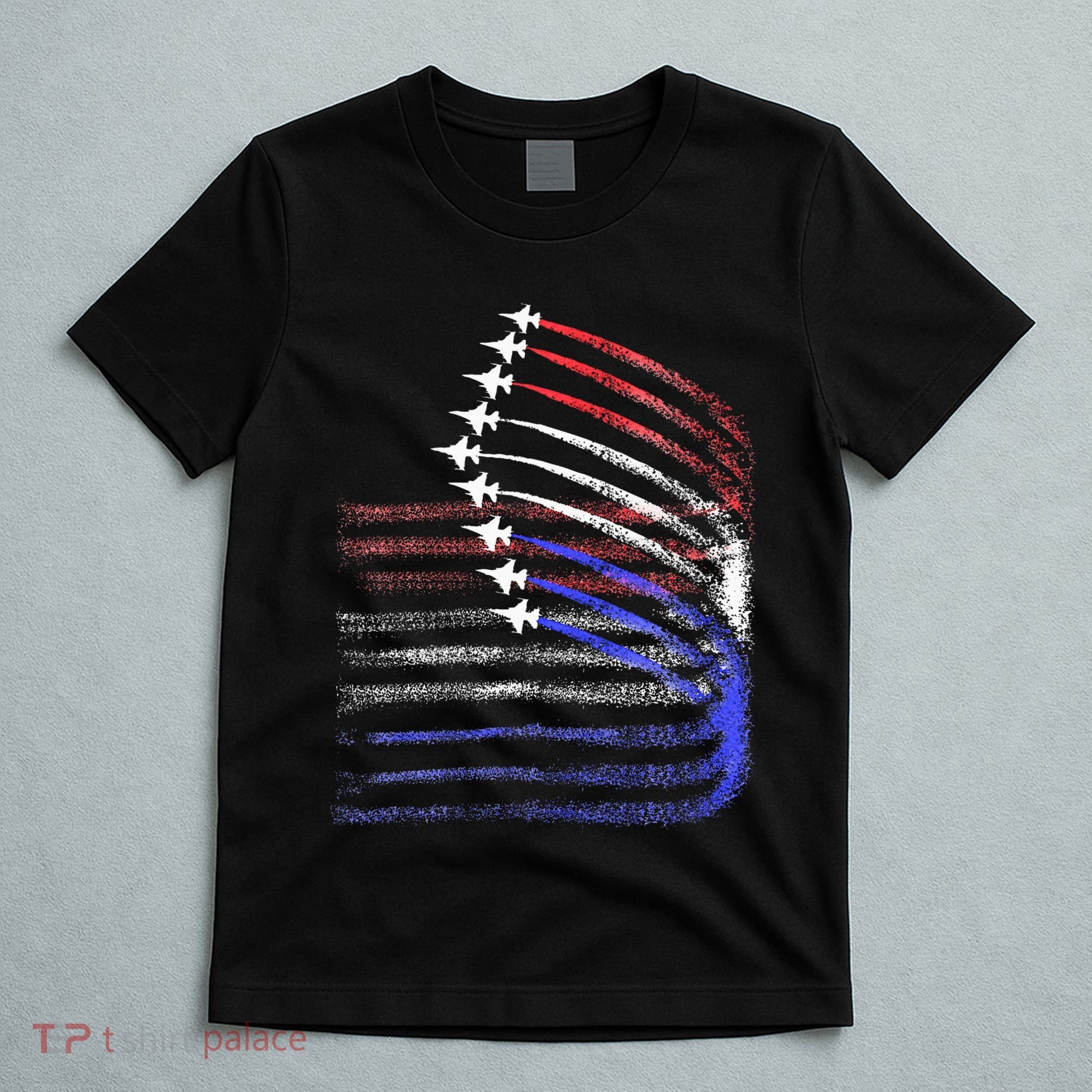 4th Of July Jet American Flag Patriotic Usa T-Shirt