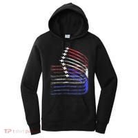 4th Of July Jet American Flag Patriotic Usa Women's Hoodie thumb 0