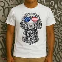 4th Of July Boykin Spaniel Dog Patriotic USA Sunglasses T-Shirt thumb 3