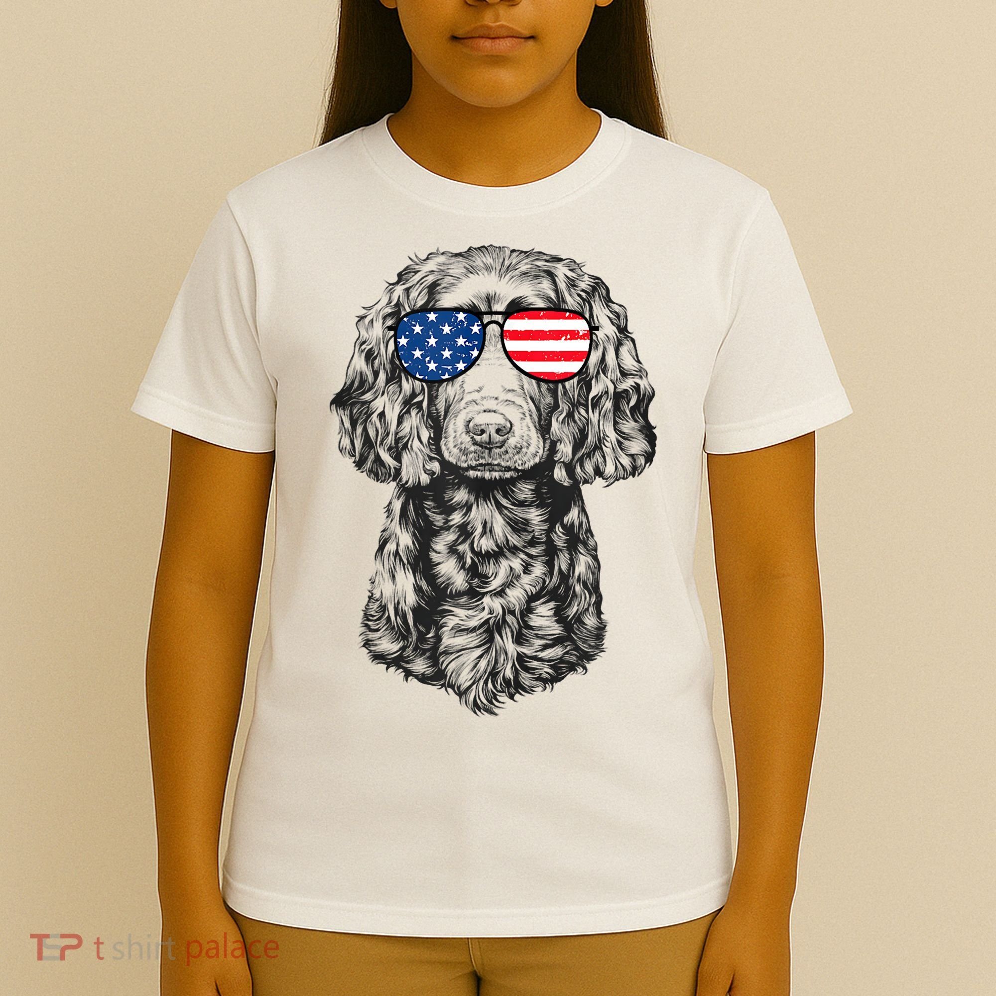 4th Of July Boykin Spaniel Dog Patriotic USA Sunglasses T-Shirt
