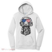 4th Of July Boykin Spaniel Dog Patriotic USA Sunglasses Women's Hoodie thumb 0