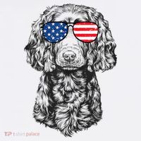 4th Of July Boykin Spaniel Dog Patriotic USA Sunglasses Women's Tank Top thumb 5