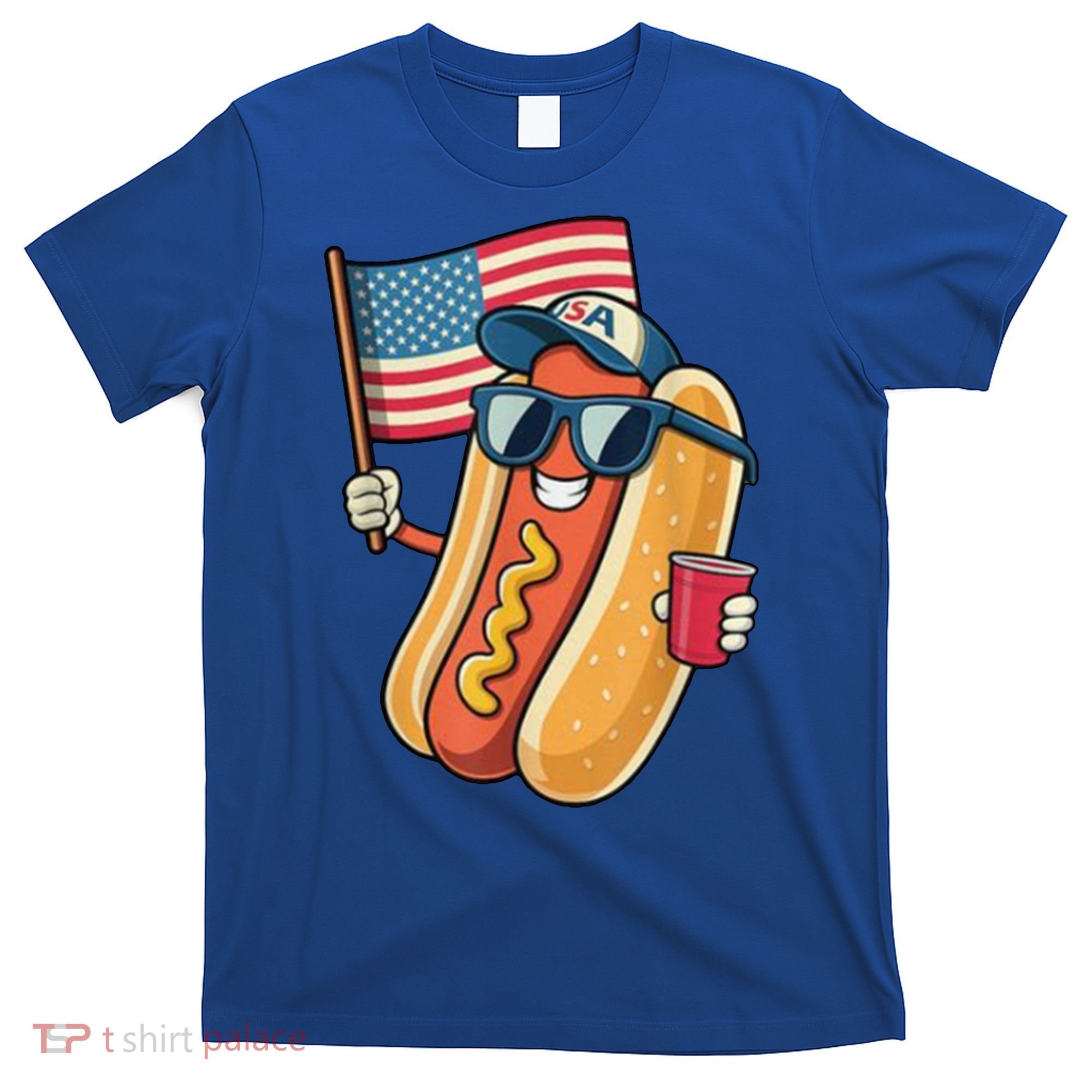 4th Of July Hotdog Funny Patriotic Usa T-Shirt