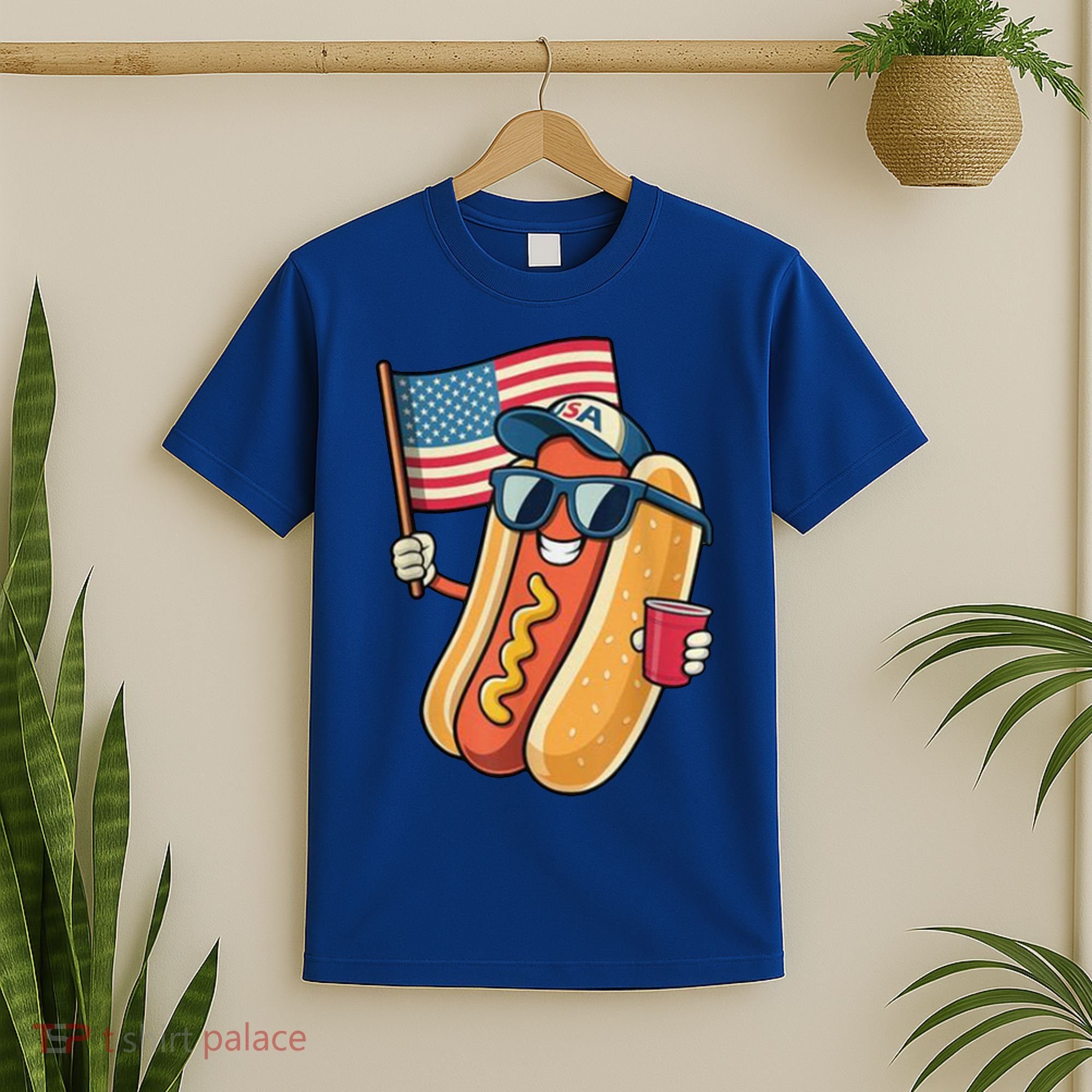 4th Of July Hotdog Funny Patriotic Usa T-Shirt