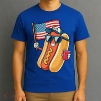 4th Of July Hotdog Funny Patriotic Usa T-Shirt thumb 3