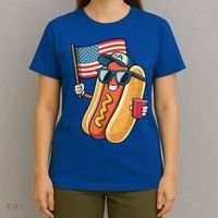 4th Of July Hotdog Funny Patriotic Usa T-Shirt thumb 4