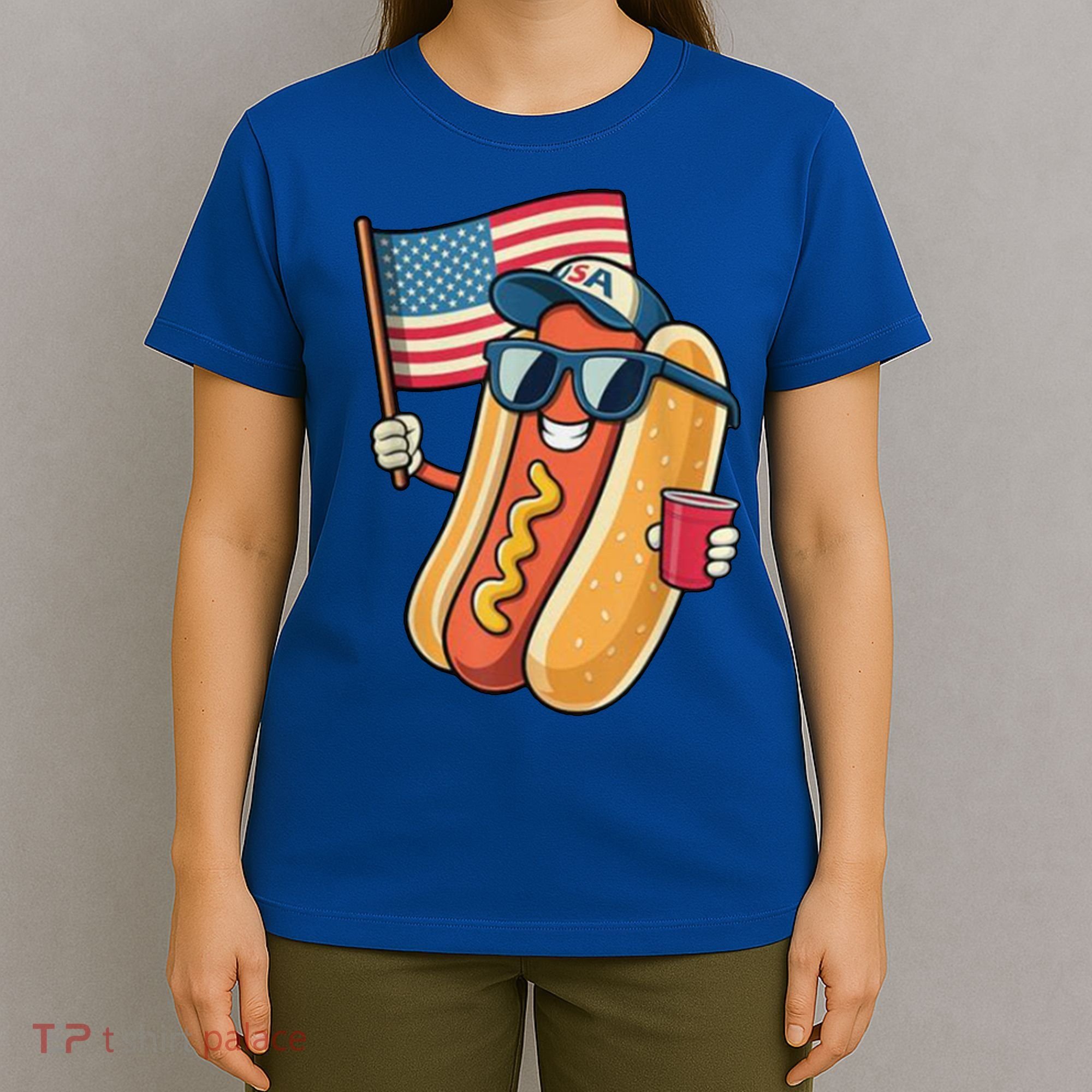 4th Of July Hotdog Funny Patriotic Usa T-Shirt