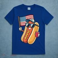 4th Of July Hotdog Funny Patriotic Usa T-Shirt thumb 5