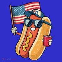 4th Of July Hotdog Funny Patriotic Usa T-Shirt thumb 7